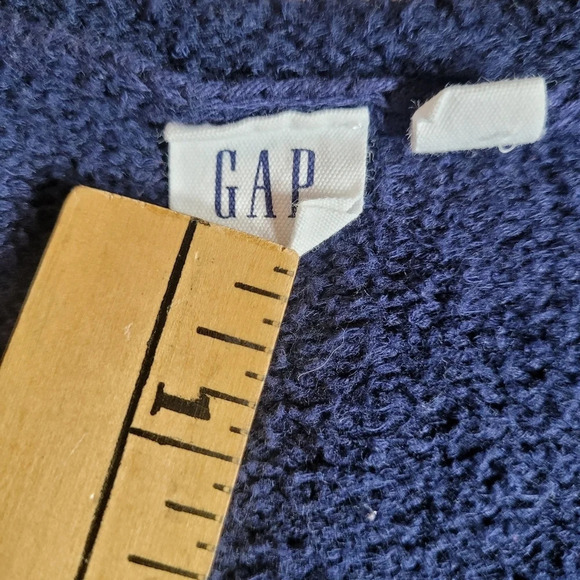 Gap Indigo Stripe Open Front Cardigan sz M - Picture 4 of 8